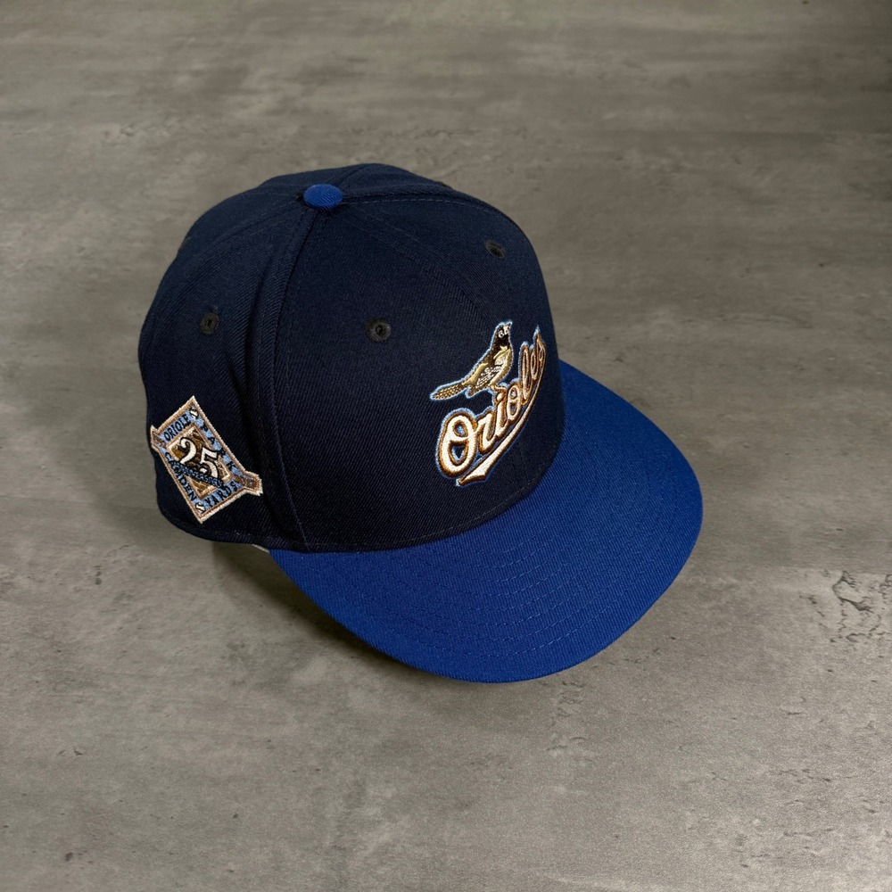 Hat Club Baltimore Orioles New Era Cap 7 5/8 Blues Pack Navy Brown UV Two Tone